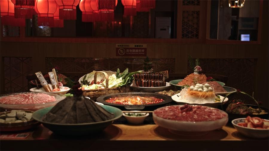 店内メニューと食材構成のイメージ