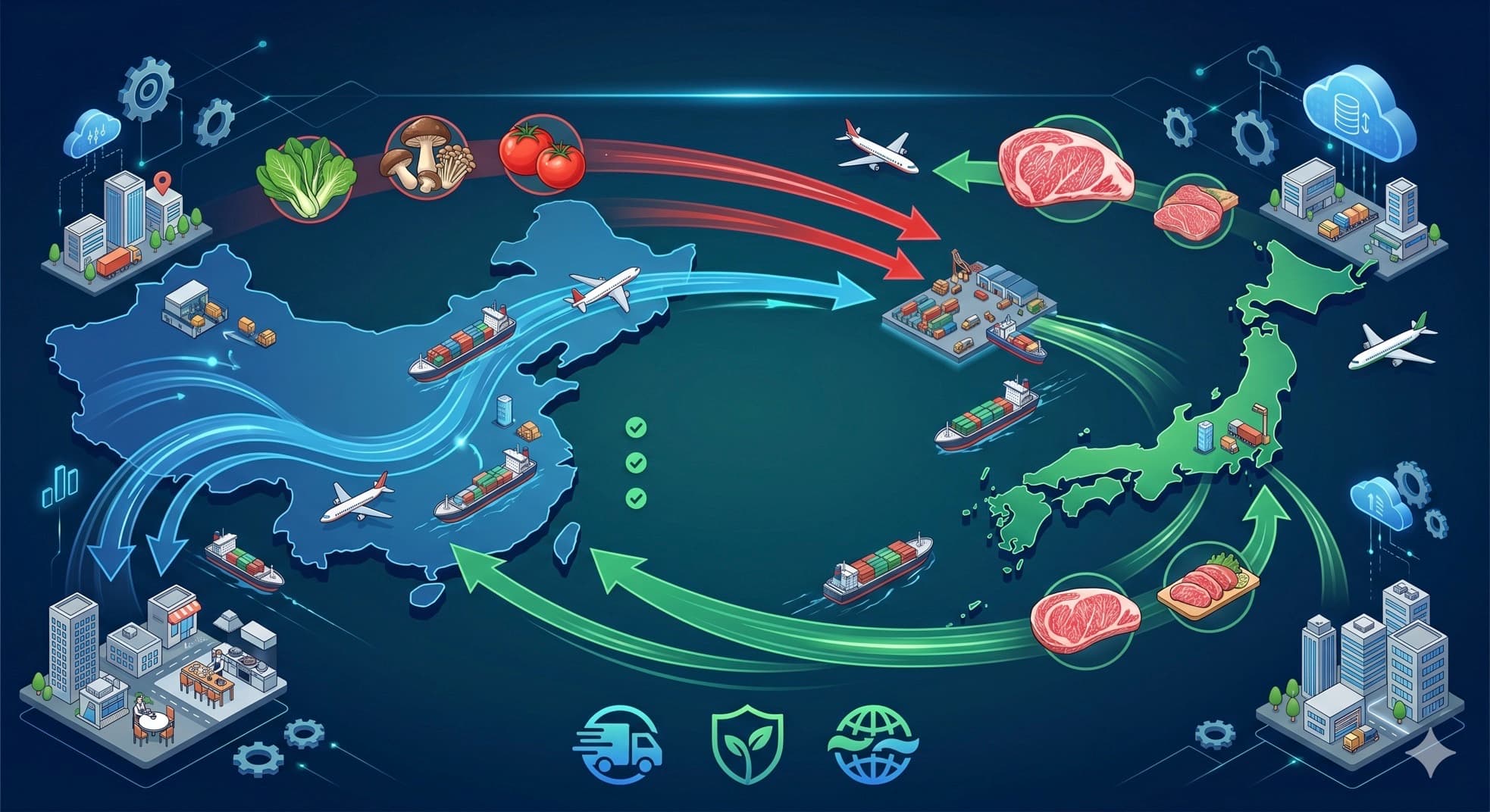 キッチン準備と品質管理シーン